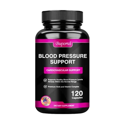 Immagine prodotto di Supporto per la pressione sanguigna (120 capsule) Integratore alimentare, ibisco, biancospino, cuore, circolazione