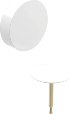 Produktbild von Geberit Fertigbauset Badewannenablauf d52mm, mit Drehbetaetigung, weiss, 1 Stk.