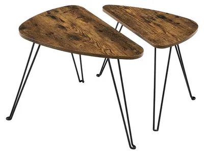 Produktbild von 2er-Set Couchtische und Beistelltische – platzsparend – 60 x 38 x 47,5 & 52 x 31,5 x 42,5 cm