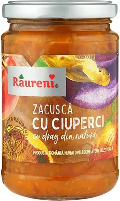 Produktbild von Raureni "Zacusca cu ciuperci" Gemüsezubereitung mit Pilzen 300g