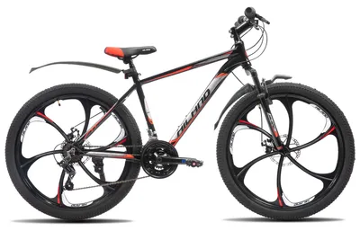 Immagine prodotto di Mountain bike (MTB) - Telaio rigido unisex - Ruote da 66 cm - Cambio a 18 velocità - Telaio in alluminio - Freni a disco meccanici - Colore: nero