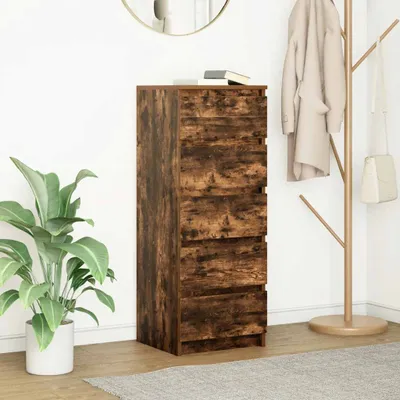 Obrázek produktu pro vidaXL Příborník se zásuvkami kouřový dub 37,5x35x99 cm