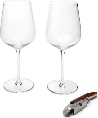 Immagine prodotto di Leopold Vienna Leopold Vienna - Bicchieri da vino e cavatappi - Set regalo per la festa della mamma e del papà