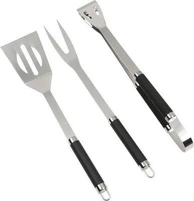 Produktbild von Professionelles Grill-Equipment-Satz, exklusives Stahl-Grillmesser, mit handyem Aufbewahrungskoffer, perfekt für den Mann, mit Fleisch-Thermometer, Gabschlag.