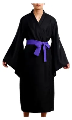 Produktbild von Herren Yukata Kimono Robe als Bademantel und Morgenmantel mit Gürtel