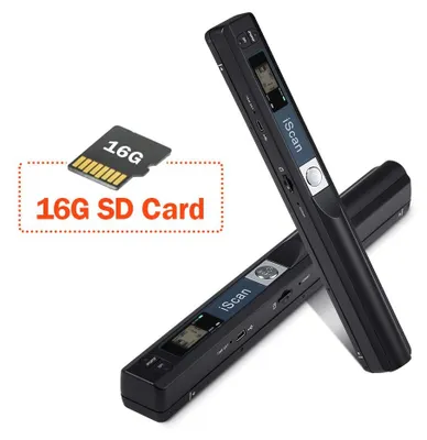 Obrázok produktu pre Prenosný skener dokumentov s rozlíšením 900 DPI - USB ručný skener - dĺžka 25,4 cm - čierna - určený na skenovanie fotografií a dokumentov