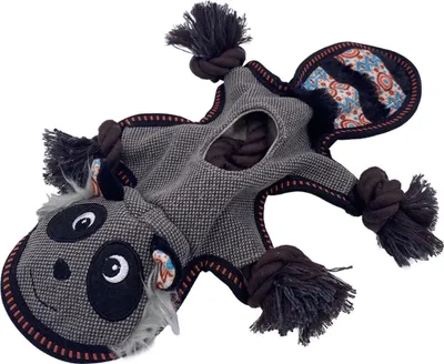Produktbild von Duvo+ Hundespielzeug Canvas Waschbär grau