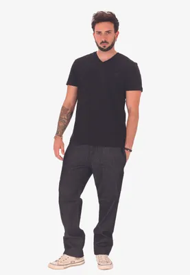 Produktbild von Diesel Herren T-Shirt, Schwarz, 100% Baumwolle, V-Ausschnitt, Freizeitlook