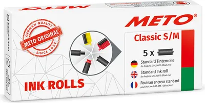 Produktbild von Meto Classic S/M, Drucker-Farbwalze, Schwarz, 1 Stück(e)