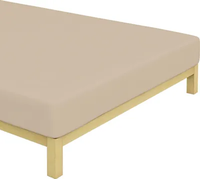 Produktbild von Jersey-Bettwäsche Beige Größe: 60x120 cm
