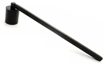 Kerzenlöscher aus Edelstahl, Lontschneider, schwarz, 15 cm
