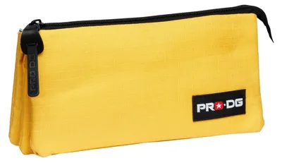 Imagen del producto de Estuche para bolígrafos PRODG, color amarillo, con tres compartimentos