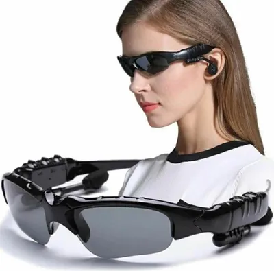 Produktbild von Bluetooth Sonnenbrille – Intelligente kabellose Sportbrille mit abnehmbaren polarisierten Gläsern & integriertem Stereo-Headset, Freisprechfunktion