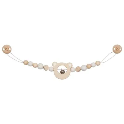 Produktbild von goki baby Kinderwagenkette Bärenkopf mit Clips