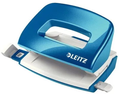 Produktbild von Locher Mini Nexxt Wow Metall 10 Blatt blau metallic Packung mit 30 Stück