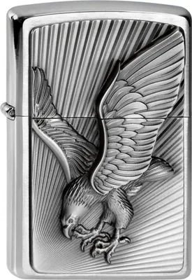 Produktbild von Zippo Feuerzeug 2003979 Eagle Benzinfeuerzeug aus Messing mit Adler-Motiv