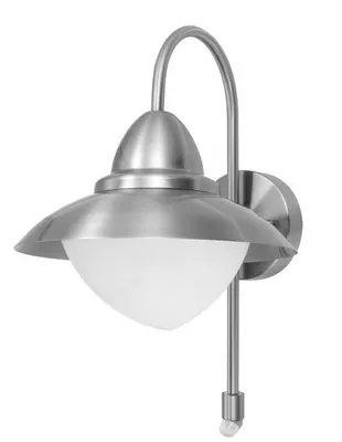 Zdjęcie produktu dla EGLO SIDNEY, Oświetlenie zewnętrzne ścienne, Stal nierdzewna, Stal nierdzewna, IP44, Wejście, Ogród, Patio, I