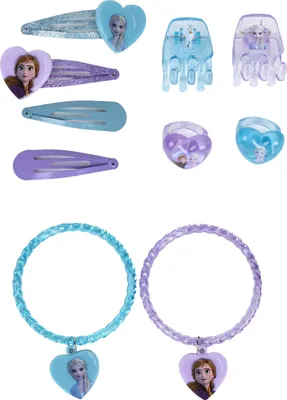 Produktbild von Schmuck Set Kinder Mädchen Haarschmuck Accessoires Frozen - Die Eiskönigin Elsa und Anna