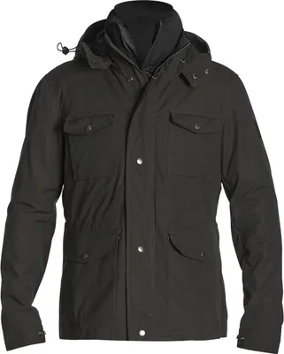 Produktbild von Helstons Barbade Motorrad Wachsjacke, schwarz, S