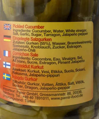 Produktbild von Pamir - Eingelegte Salzgurken Sonati 310gr