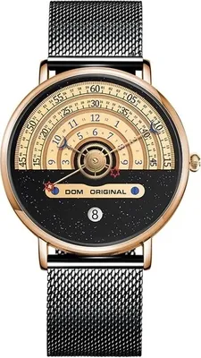 Zdjęcie produktu dla Zegarek męski DOM PR-7111 - Czarny, elegancki styl KP7111