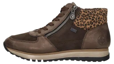 Image de Rieker Veterschoenen Hoog Veterschoenen Hoog - donkerbruin - Maat 39