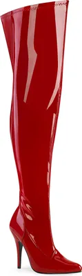 Produktbild von SEDUCE-3000WC Damen Boots von Pleaser Pink Label, Rot  , EU 41, US 11