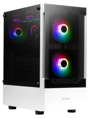 Productafbeelding van GAMDIAS Talos E3, Midi-tower, PC-behuizing, Wit, ATX, Micro ATX, Mini-ITX, Gehard glas, ABS (acrylonitril-butadieen-styreen), SPCC, 16 cm