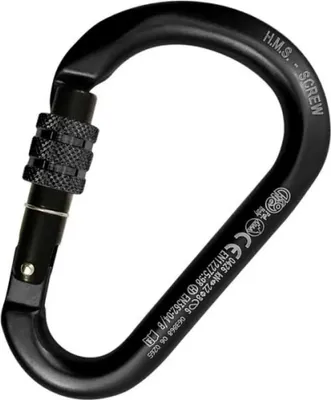 Produktbild von Alu-Karabiner HMS CLASSIC SCREW SLEEVE schwarz