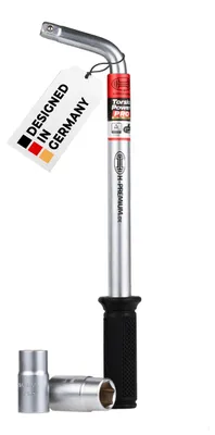 Obrázok produktu pre HEYNER® Kľúč na matice kolies auto 2 univerzálne vložky 17/19 mm 21/23 mm teleskopický kľúč na pneumatiky nekĺzavý nástrčný kľúč na výmenu kolies