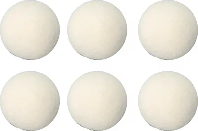 Obrázek produktu pro 6 ks Vlněné sušící kuličky s vysokou hustotou Adsorbují nečistoty snižují statickou elektřinu Prát 5 cm/2in