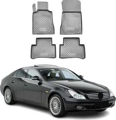 Produktbild von 2004-2010 Mercedes CLS W219 Fußmatten TPE Grau 4 tlg