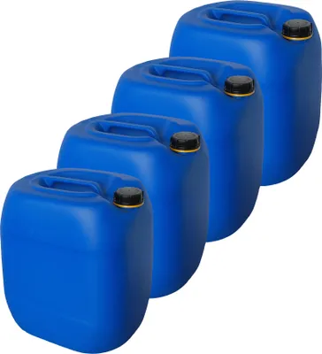 Produktbild von 4 x 30 Liter Kanister Wasserkanister Campingkanister Farbe blau lebensmittelecht (4x30 knb)