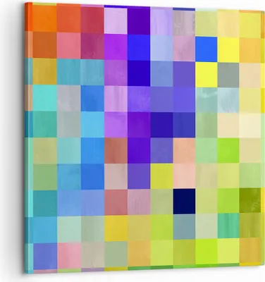 Produktbild von Bild auf Leinwand - Leinwandbild - Abstraktion modern - 60x60cm - Wand Bild - Wanddeko - Wandbilder - Leinwanddruck - Bilder - Kunstdruck - Wanddekoration - Leinwand bilder - Wandkunst - AC60x60-4009