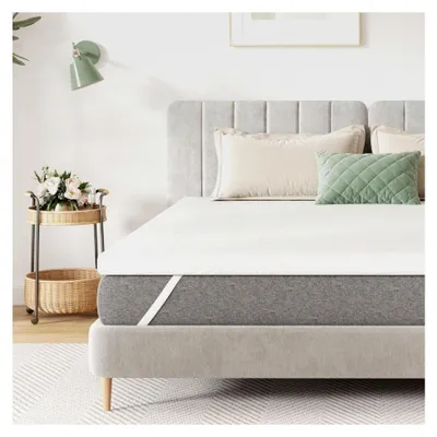 Produktbild von Matratzentopper 160x190 cm, 5 cm Höhe Kaltschaum H3 - Antirutsch, Waschbarer Bezug - Für Boxspringbett, Wohnwagen & Schlafsofa