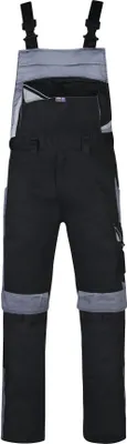Produktbild von BESTWORK Latzhose schwarz/grau, Gr. 098 - PKA Klöcker