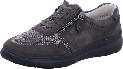 Produktbild von Waldläufer Damen Schnürschuhe, grau(carbon (052)), Gr. 51/2