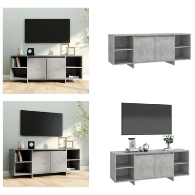 Produktbild von vidaXL TV Schrank Betongrau 130x35x50 cm Holzwerkstoff - TV-Schrank - TV-Schränke - Lowboard - Stereo Schrank