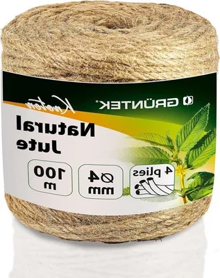 Obrázek produktu pro Jutové lano, tloušťka 4 mm, délka 100 m, přírodní barva