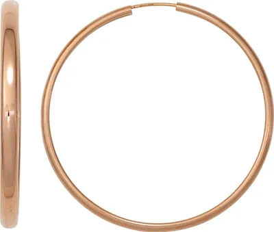 Produktbild von JOBO Creolen rund 925 Sterling Silber rotvergoldet Ohrringe