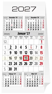 Produktbild von 5-Monats-Tischkalender 10,5 x 21cm 2027