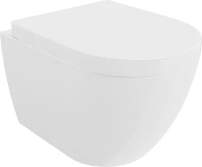 Produktbild von Mexen Lena Toilettenschüssel Randlos mit Hartfasesitz, Weiß - 30298000