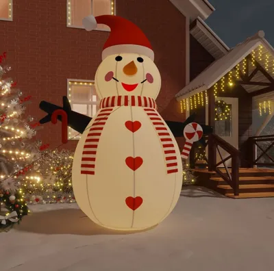 Produktbild von 2024 Moderne Christbaumschmuck Aufblasbarer Schneemann mit LEDs 460 cm 814969
