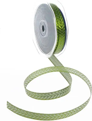 Produktbild von Geschenkband mit Zackenmotiv - hellgrün - 10mm - 20m - 8244 66