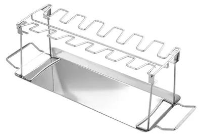Image de Support pour poulet en acier inoxydable pour barbecue