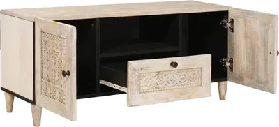 Obrázek produktu pro vidaXL TV skříňky se zásuvkami Bílá 105 x 33 x 46 cm Dřevěný materiál