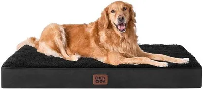 Produktbild von Orthopädisches Hundebett für große Hunde XL, Waschbar, weiches Hundekissen, Hundematratze für den Hundebank, Schwarz