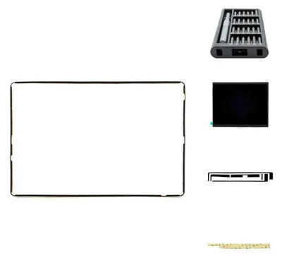 Produktbild von Apple iPad 4 LCD Display Ersatzteil 9,7 Zoll mit Premium-Werkzeugset und Anleitung