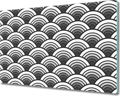 Produktbild von Glas-Herdabdeckplatte Glaskeramikkochfeld-Abdeckung - 80x52 cm - Graues marokkanisches Muster