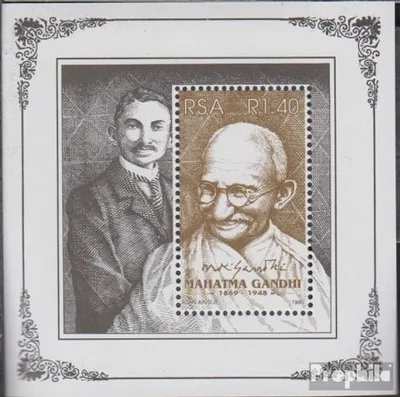 Produktbild von Briefmarken Südafrika 1995 Mi Block38 (kompl.Ausg.) postfrisch Mahatma Gandhi